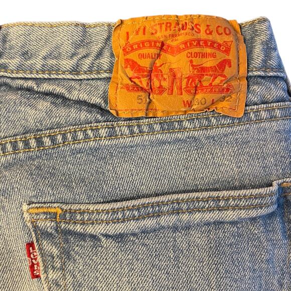Levis 512 Blue Slim Tapered Jeans Size 30 X 32 - Picture 3 of 3